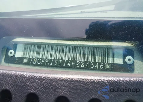 2004 Chevrolet Silverado 1500 Lt z USA, uszkodzony, nr VIN 1GCEK19T14E284346